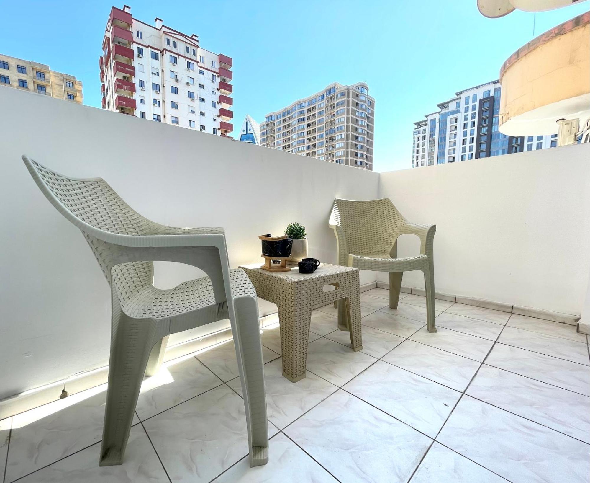 Flame Towers view apartment Baku Extérieur photo